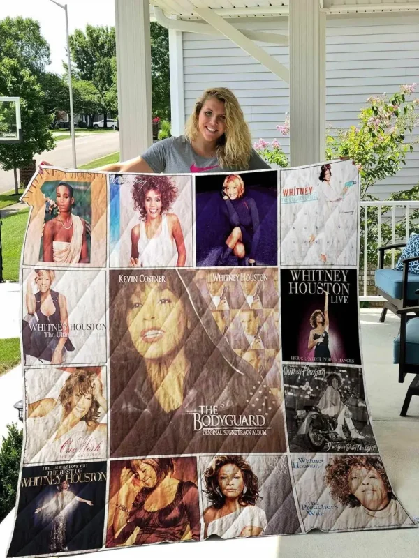 Whitney Houston Blanket Th1709 Quilt and Home Decor