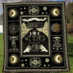 Wicca 3D Personalized Customized Quilt Blanket 469 and Home Decor