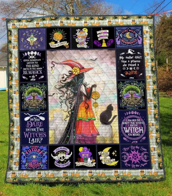 Wicca Ta 3D Personalized Customized Quilt Blanket 429 and Home Decor
