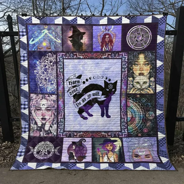 Wicca Tg 3D Personalized Customized Quilt Blanket 718 and Home Decor
