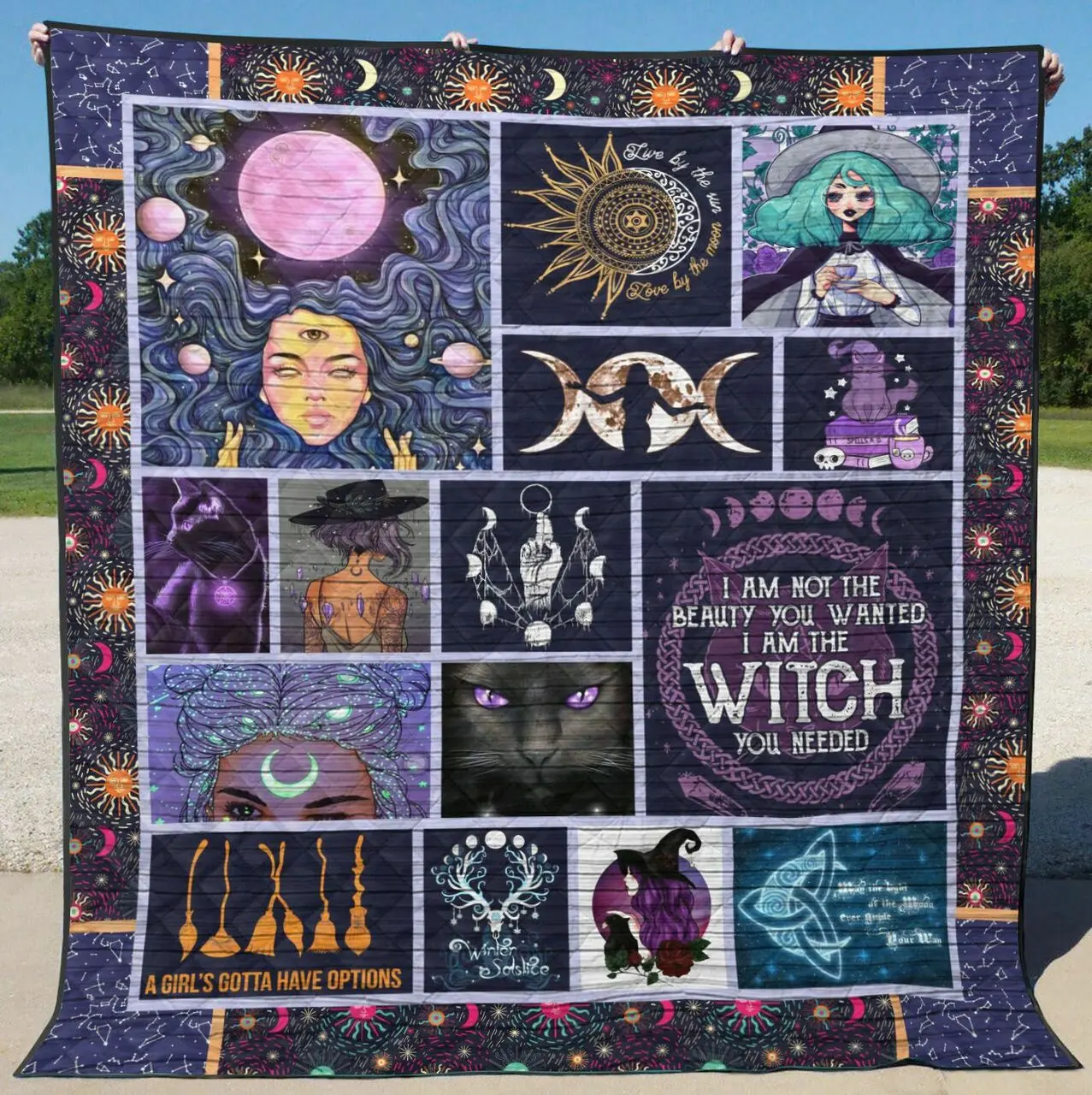 Wicca Ye 3D Personalized Customized Quilt Blanket 481 and Home Decor
