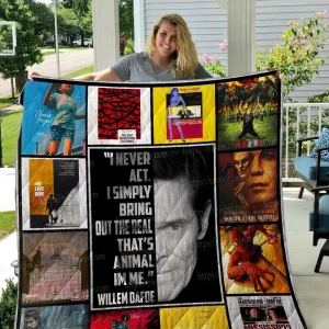 Willem Dafoe Quilt Blanket 01 and Home Decor