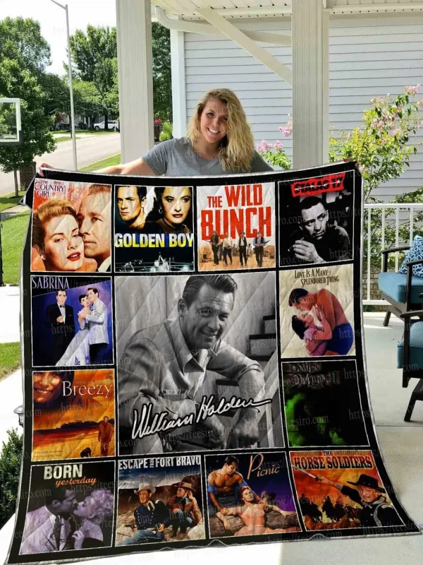 William Holden Quilt Blanket 01 and Home Decor