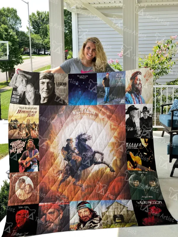 Willie Nelson Quilt Blanket 0880 and Home Decor