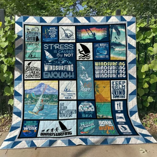 Windsurfing Vb050638 Quilt Blanket and Home Decor