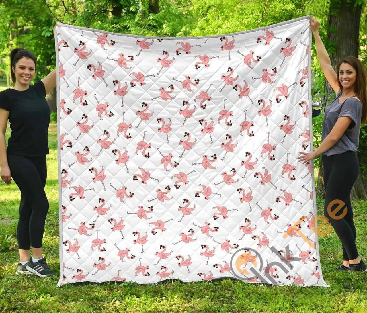 Wine Flamingo Premium Blanket TH0607 Quilt and Home Decor