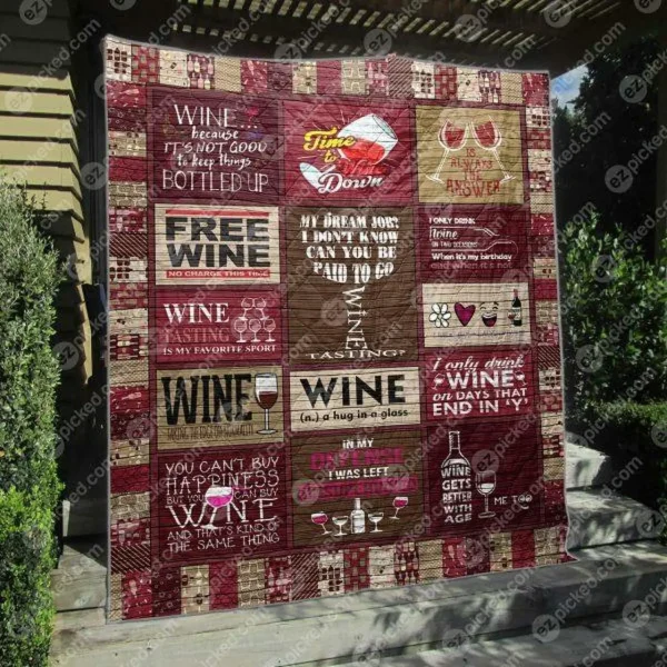 Wine Tasting Quilt Blanket Hp47 Quilt and Home Decor