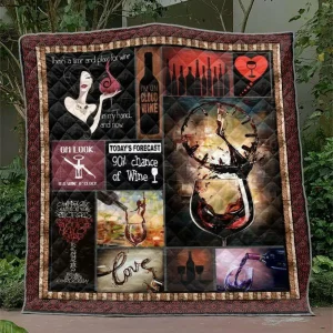 Wine Time Quilt Blanket Tm99 Quilt and Home Decor