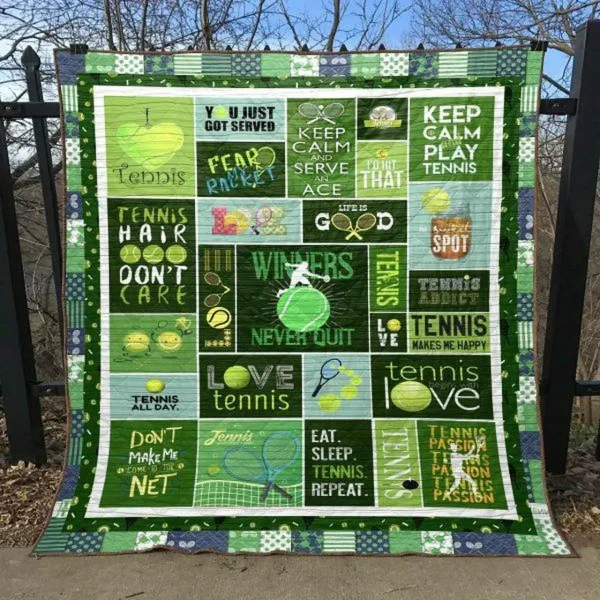 Winners Never Quit Quilt Blanket Th19 Quilt and Home Decor