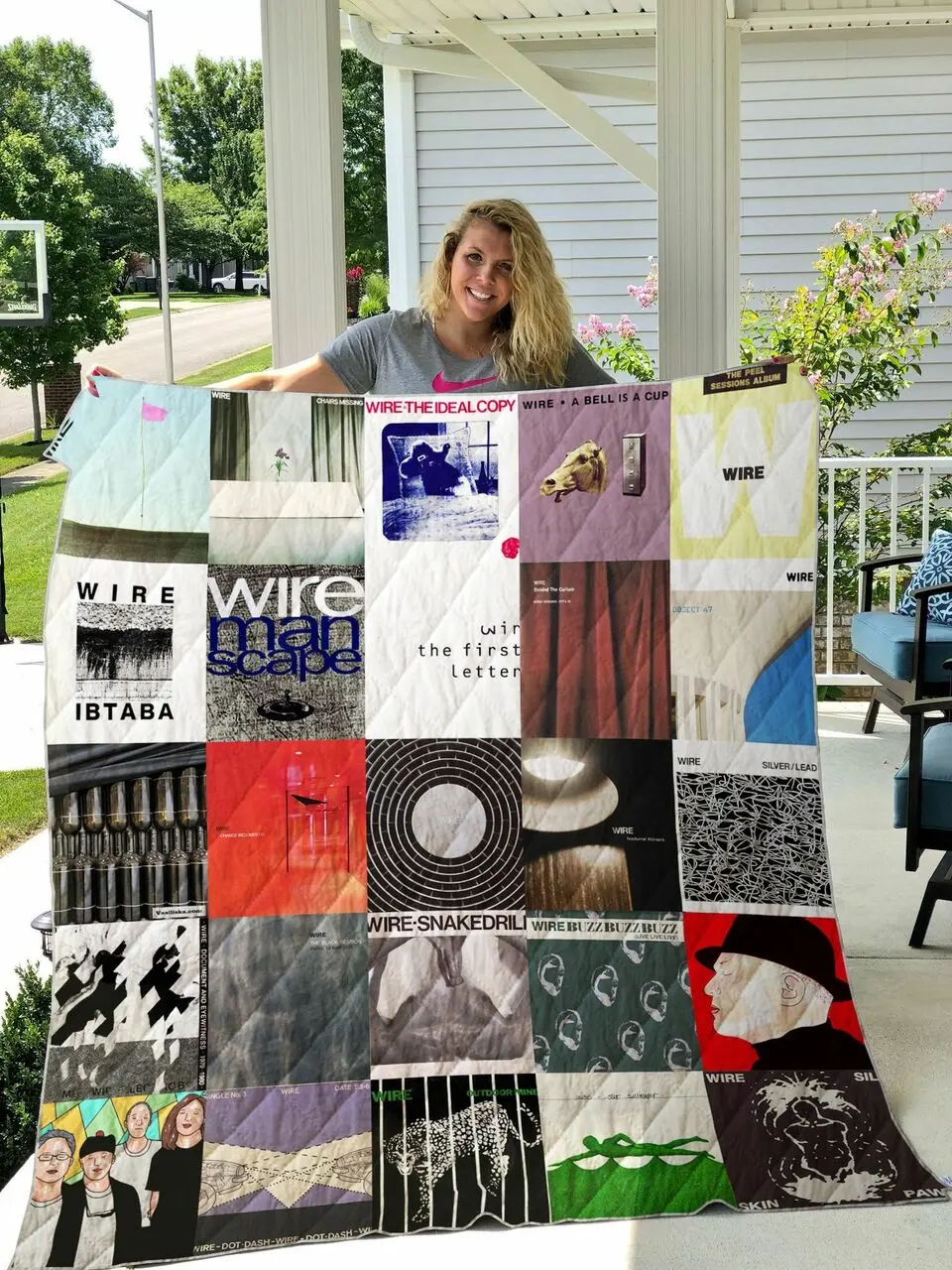 Wire Quilt Blanket and Home Decor