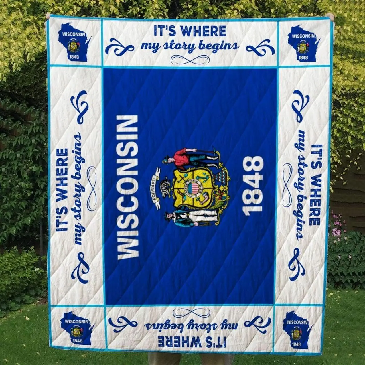 Wisconsin Cl14100544Mdq Quilt Blanket and Home Decor