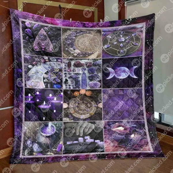 Witch Vibes Quilt Blanket Ylt6 Quilt and Home Decor