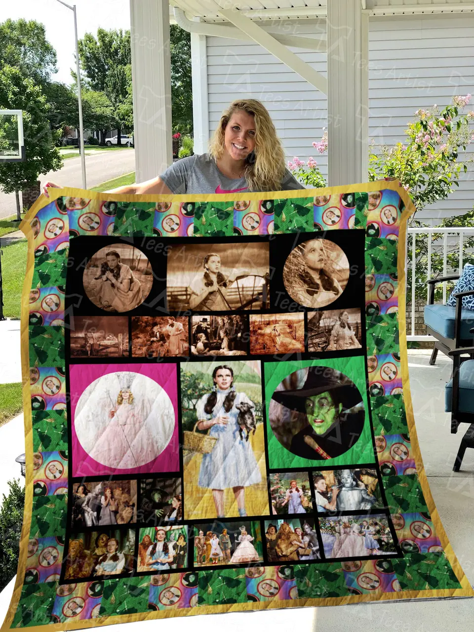 Wizard Of Oz Quilt Blanket 01275 and Home Decor
