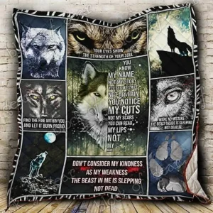 Wolf Cl18100812Mdq Quilt Blanket and Home Decor