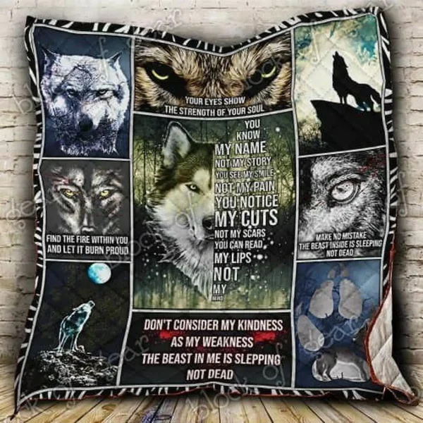 Wolf Cl18100812Mdq Quilt Blanket and Home Decor
