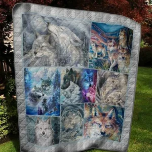 Wolf H080403 Quilt Blanket Quilt and Home Decor
