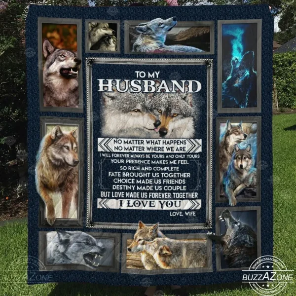Wolf Quilt Blanket Dhc0712135Vt and Home Decor