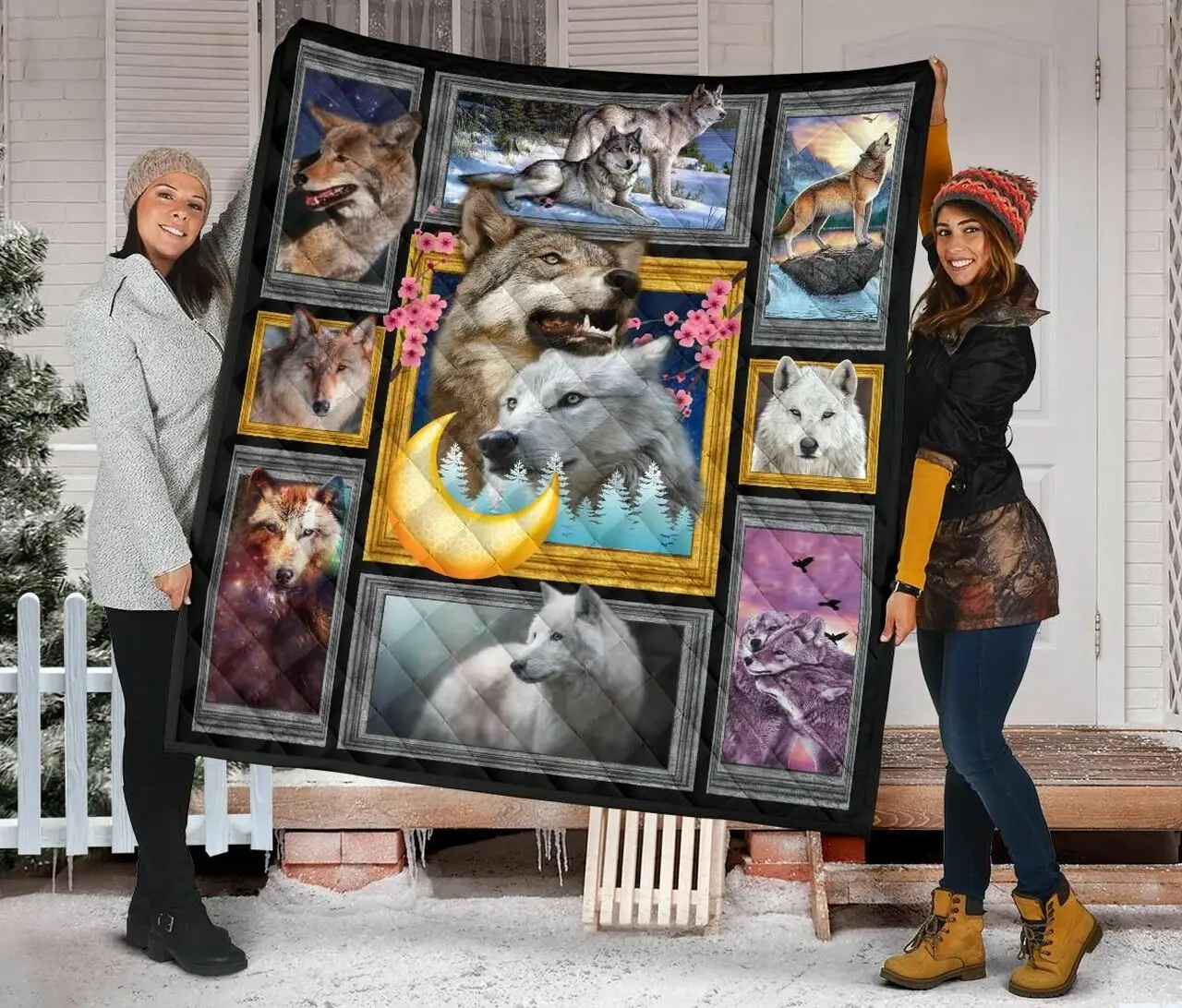 Wolf Quilt Blanket Dhc09121434Dd and Home Decor