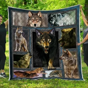 Wolf Quilt Blanket DHC13124083VT and Home Decor