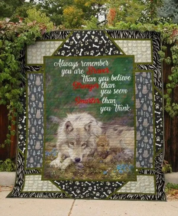 Wolf Quotes Quilt and Home Decor