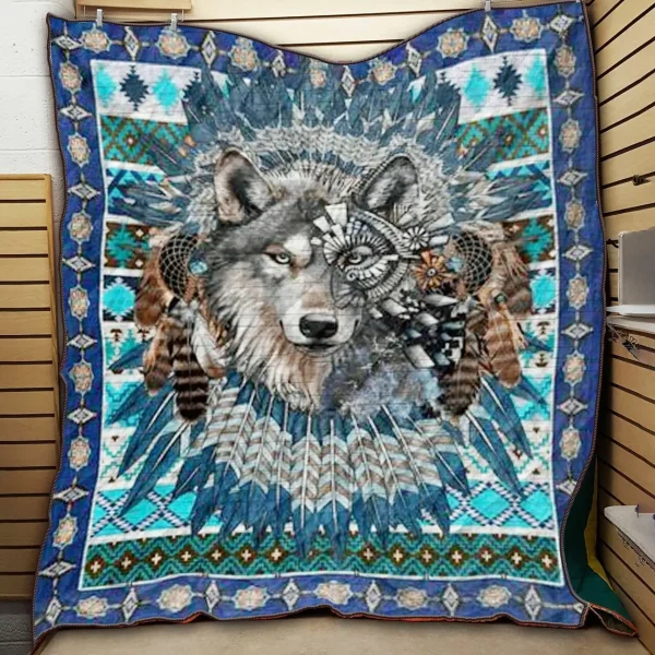 Wolf Warrior KJ11 NNQ131098 3D Customized Quilt and Home Decor