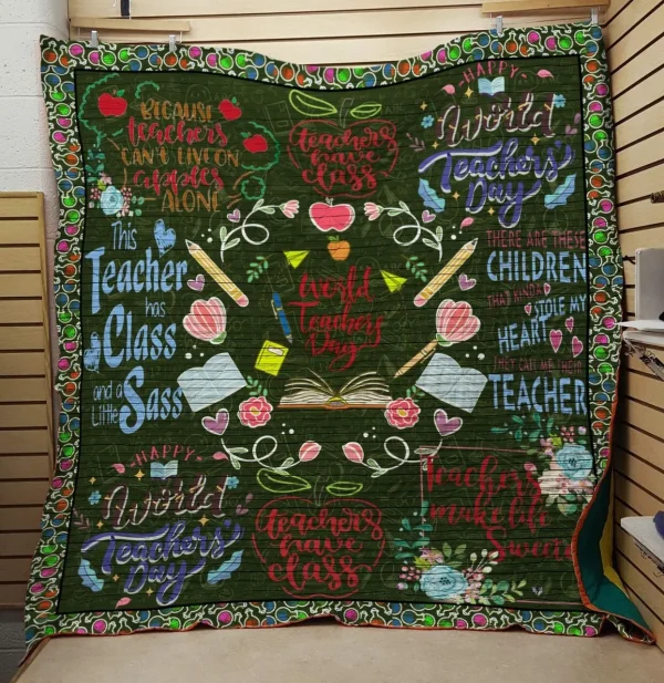 World Teachers Day Quilt and Home Decor