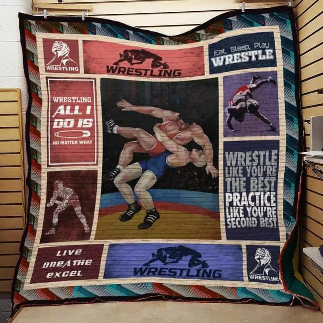 Wrestling Live Brea The Excel Quilt and Home Decor