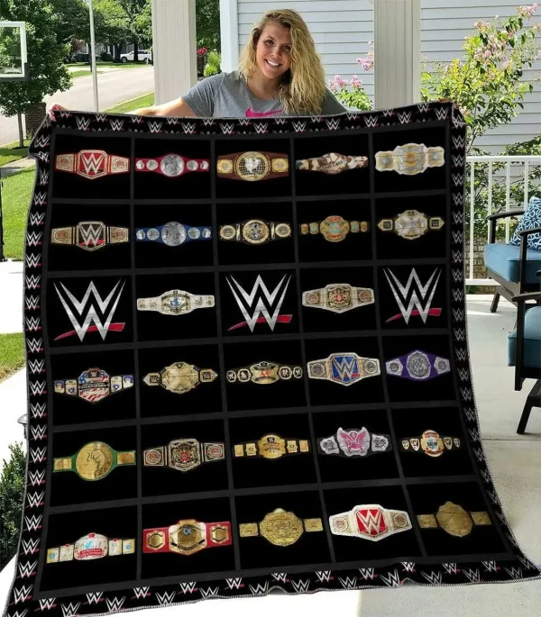 Wwe Network Quilt Blanket Th2506 and Home Decor
