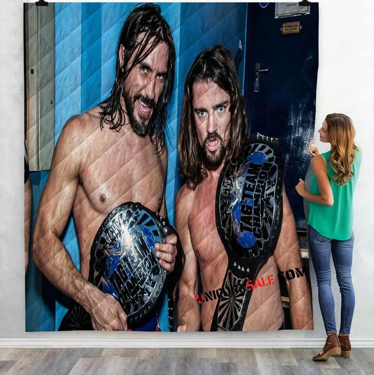 Wwe Paul London And Brian Kendrick V 3D Customized Personalized Quilt Blanket and Home Decor