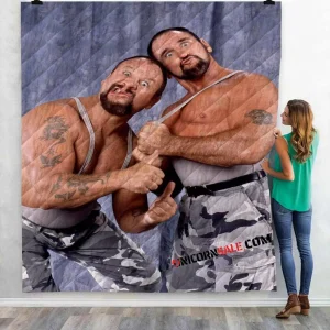 Wwe The Bushwackers D 3D Customized Personalized Quilt Blanket and Home Decor