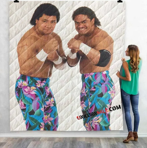 Wwe The Islanders D 3D Customized Personalized Quilt Blanket and Home Decor