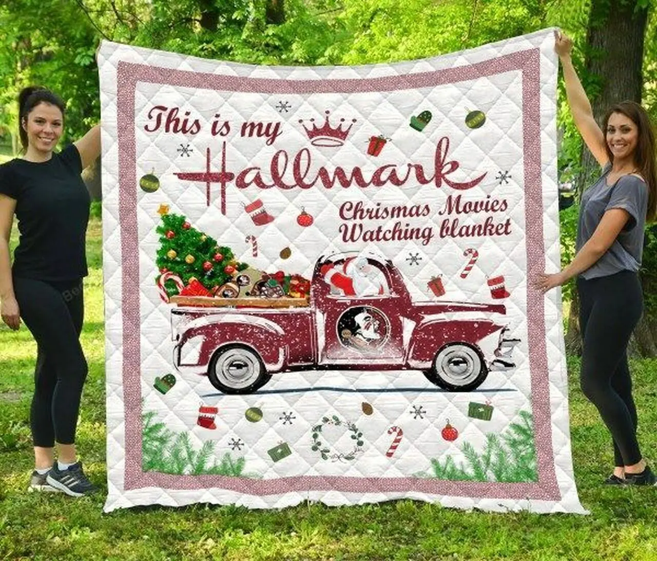 Xmas Florida State Seminoles Quilt Blanket and Home Decor