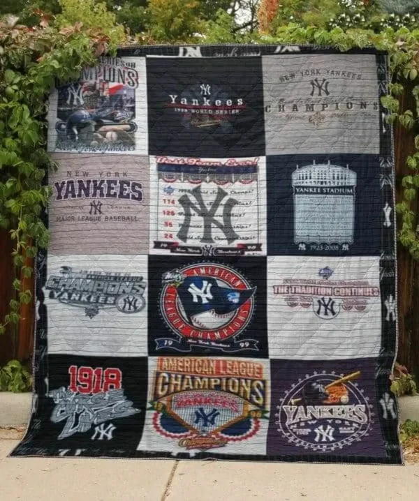 Yankees Pkbg240505Quilt Blanket and Home Decor
