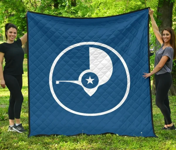 Yap Flag Premium Quilt A6 Quilt and Home Decor