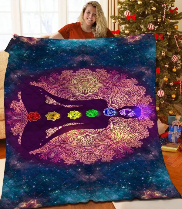 Yoga Quilt Blanket and Home Decor
