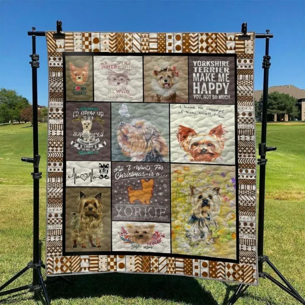 Yorkie Td2809924 Quilt Blanket and Home Decor