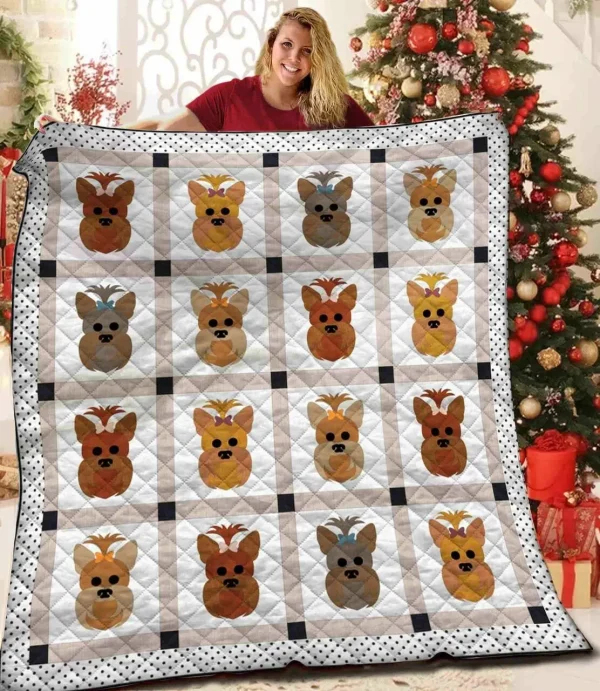Yorkshire Terrier JFJ15267 3D Customized Quilt 2707 and Home Decor