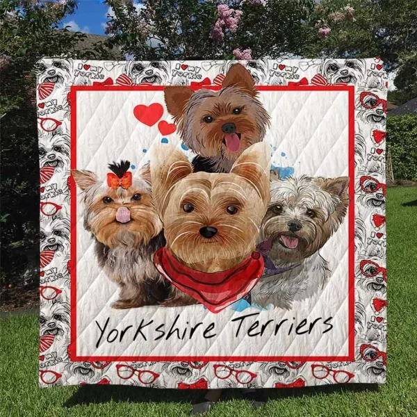 Yorkshire Terriers Quilt Blanket Dhc170120712Td and Home Decor
