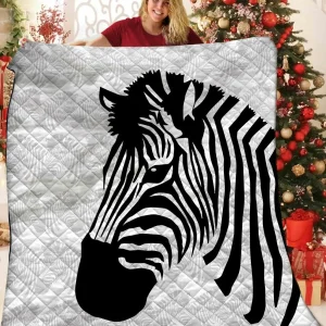Zebra JFJ15341 3D Customized Quilt 2707 and Home Decor