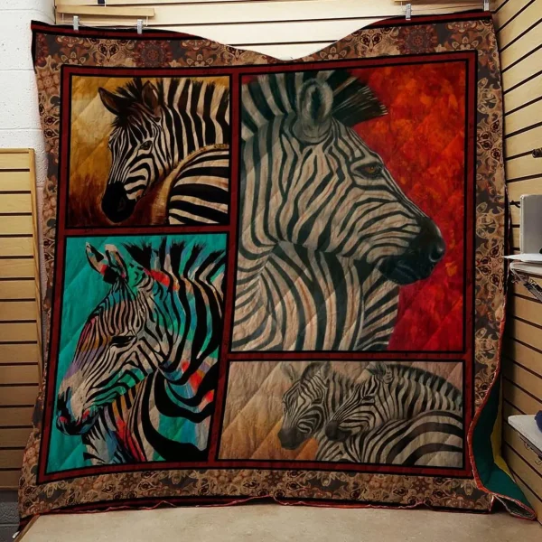 Zebra Quilt and Home Decor