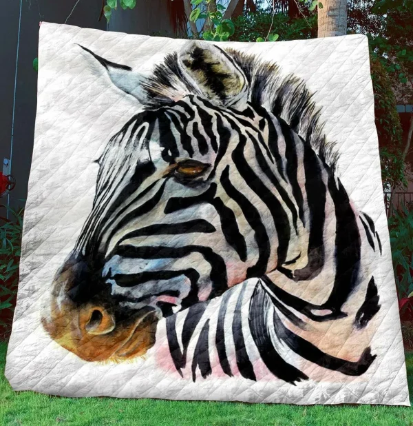 Zebra Quilt Blanket BBB0611327PH and Home Decor