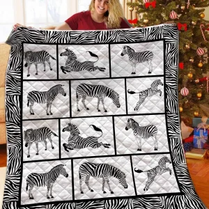 Zebra Quilt Blanket Bbb241012Ht and Home Decor