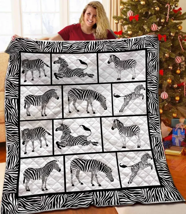 Zebra Quilt Blanket Bbb241012Ht and Home Decor