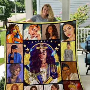 Zendaya Quilt Blanket 01 and Home Decor