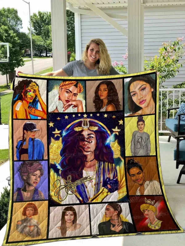 Zendaya Quilt Blanket 01 and Home Decor