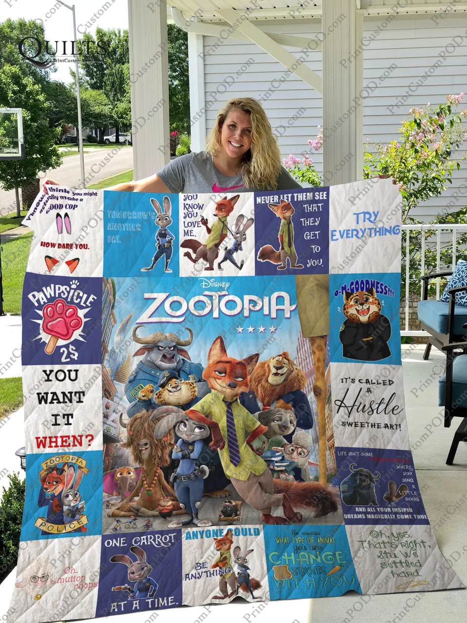 Zootopia Quilt Blanket For Fans Ver 17 and Home Decor